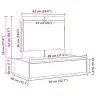 Riietumislaud Sahtliga Peegliga Hall 83 X 40 X 70 Cm Tehispuit
