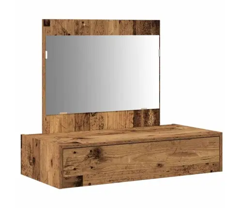 Riietumislaud Sahtliga Peegliga Pruun 83 X 40 X 70 Cm Tehispuit Riietumislaud Sahtliga Peegliga Pruun 83 X 40 X 70 Cm Tehispuit