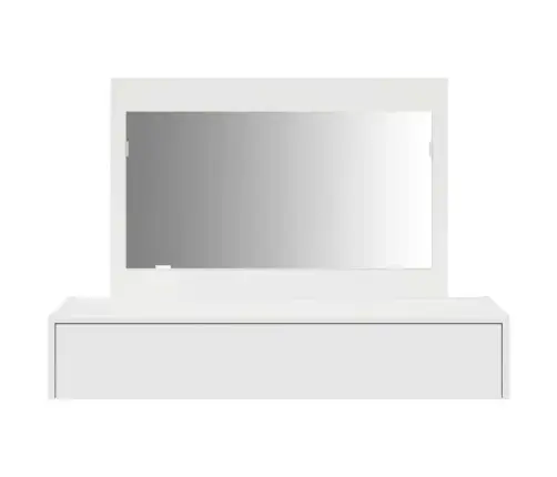 Makiažo Stalas Balta 100 X 40 X 70 Cm Apdirbta Mediena