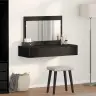 Uz Sienas Piestiprināts Grima Galds Melnā Ozolā, 100X40X70 Cm Vidaxl Uz Sienas Piestiprināts Grima Galds Melnā Ozolā, 100X40X70 Cm Vidaxl