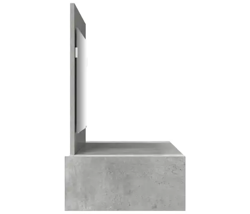 Sienā Piekārts Kosmētikas Galdiņš Betona Pelēks 100X40X70 Cm Vidaxl