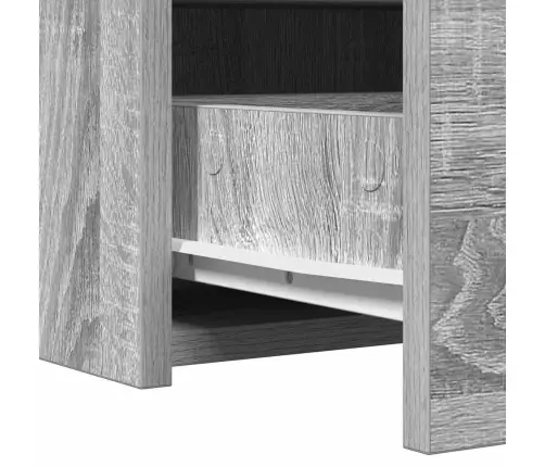 Sienā Piestiprināms Grima Galds Pelēks Sonoma 100X40X70 Cm Vidaxl