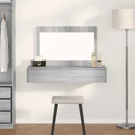 Dressing Galds Pelēka 100 X 40 X 70 Cm Inženierijas Koks Vidaxl