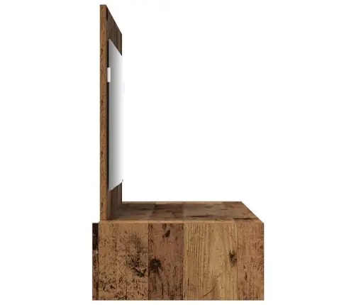 Sienas Piekārtais Grima Galds - Vintage Koks - 100X40X70 Cm Vidaxl