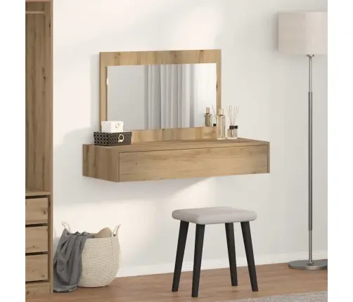 Sienā Piekārts Tērpu Galds Ozola Krāsā 100X40X70 Cm Vidaxl