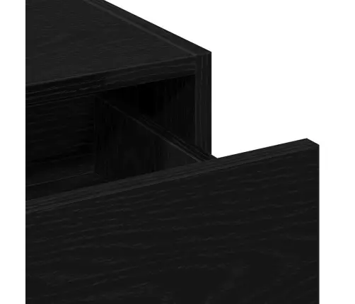 Riietumislaud Led -Ribatuledega Must 60 X 40 X 70 Cm Tehispuit Riietumislaud Led -Ribatuledega Must 60 X 40 X 70 Cm Tehispuit