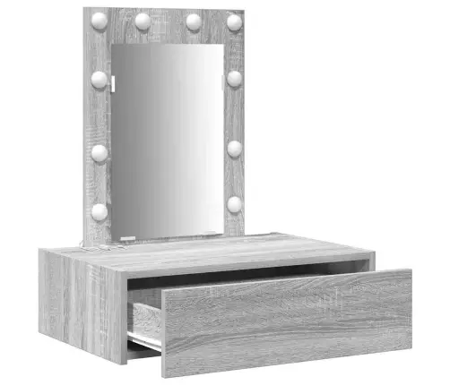 Riietumislaud Peeglituledega Hall 60 X 40 X 70 Cm Tehispuit