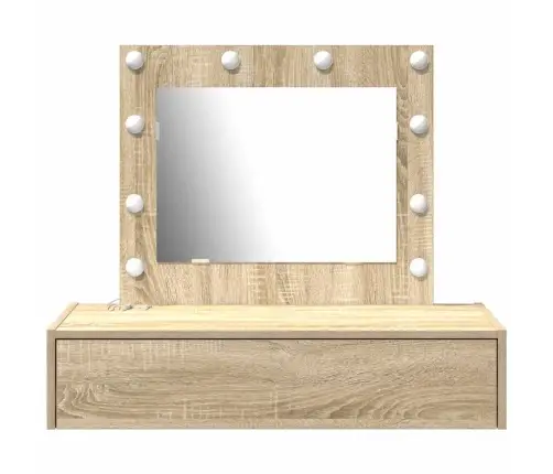 Makiažo Stalas Su Stalčių Ruda 83 X 40 X 70 Cm Apdirbta Mediena