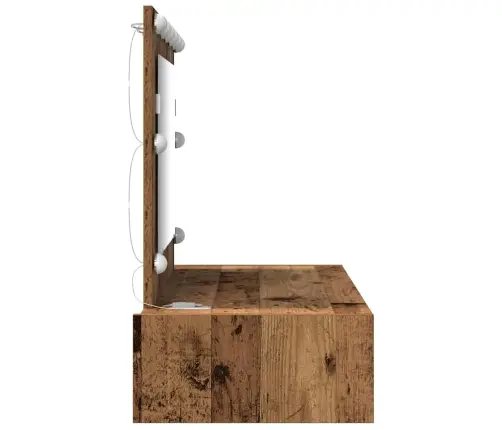 Makiažo Stalas Ruda 100 X 40 X 70 Cm Apdirbta Mediena