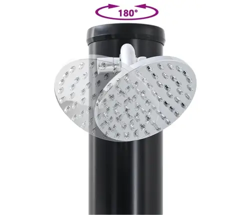 Āra Saules Duša Ar Roku Dušas Galvu 217 Cm 20 L Vidaxl