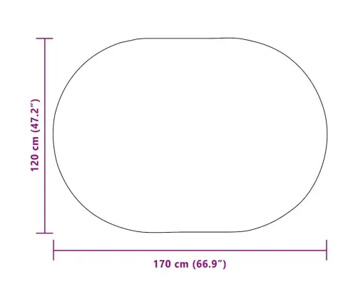 Kild Zizur Pruun 170 X 120 Cm Polüpropüleen