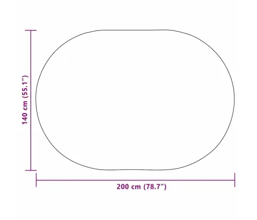 Paklājs Brūna 140 X 200 Cm Pp Vidaxl