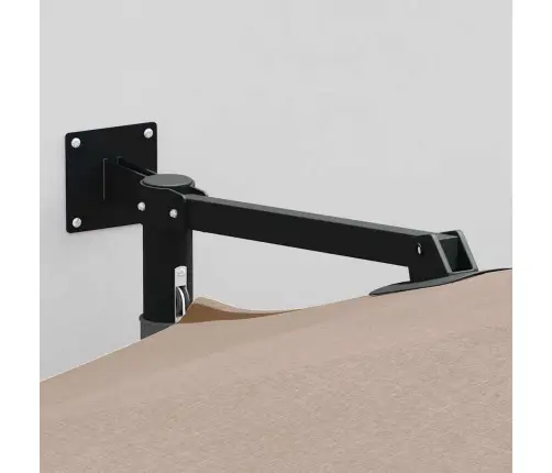 Sodo Skėtis Taupe 248 X 248 X 148 Cm Poliesteris Ir Plienas