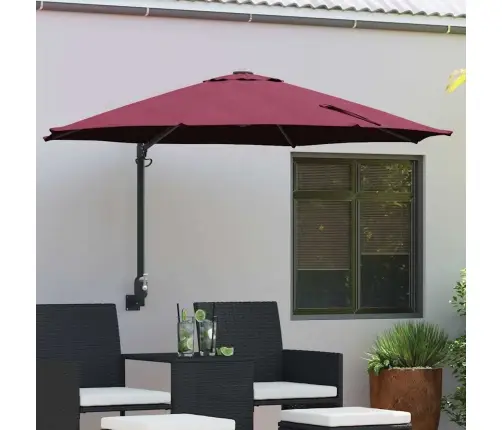 Aedapara Bordeaux Punane 248 X 248 X 148 Cm Polüester Ja Teras