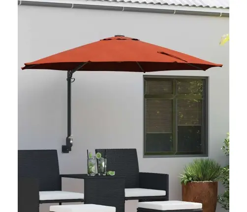 Sienā Montējams Dārza Saules Sargs Terakota 250 Cm Vidaxl