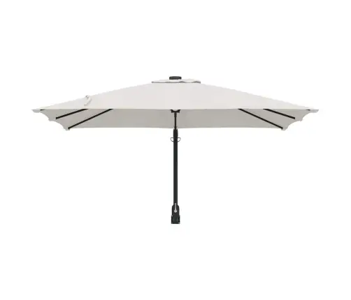 Sienā Piestiprināts Dārza Saulessargs Bēšs, 247 Cm Vidaxl