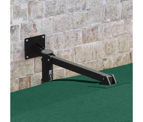 Sienas Montēts Dārza Lietussargs Zaļš 247 Cm Vidaxl