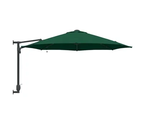 Sienā Montēts Dārza Parasols Ar Led Gaismām, Zaļš, 248 Cm Vidaxl