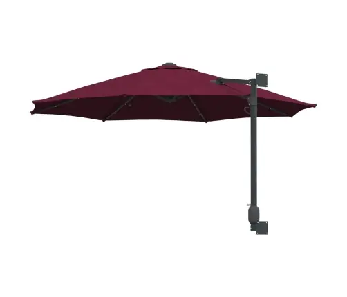 Sodo Skėtis Bordo Raudona 248 X 248 X 148 Cm