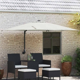Dārza Parasols Smilšu 248.5 X 247.5 X 160 Cm Audums Vidaxl