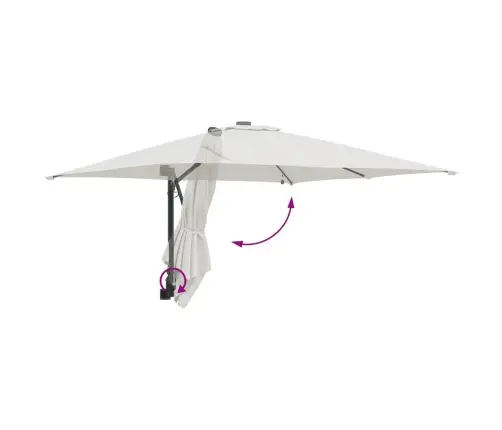 Sodo Skėtis Smėlio 248.5 X 247.5 X 160 Cm Audinys