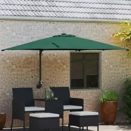 Dārza Parasols Zaļa 248,5 X 247,5 X 160 Cm Vidaxl