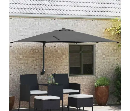 Dārza Parasols Antracīts 248.5 X 247.5 X 160 Cm Audums Vidaxl