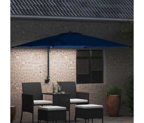 Dārza Parasols Azurblau 248.5 X 247.5 X 160 Cm Audums Vidaxl