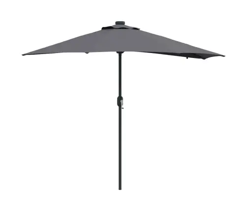 Dārza Parasols Antracīta 294 X 150 X 223 Cm Audums Vidaxl
