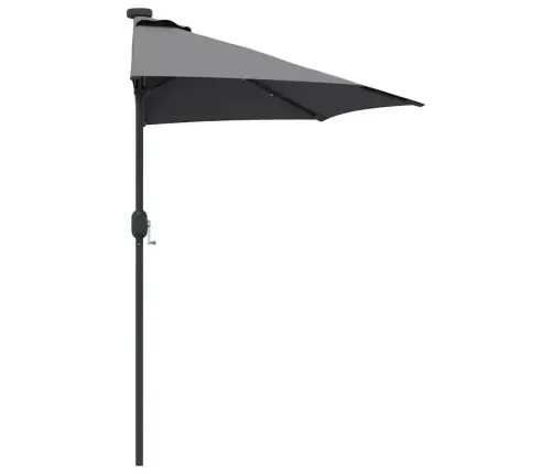 Dārza Parasols Antracīta 294 X 150 X 223 Cm Audums Vidaxl