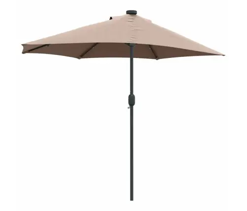 Dārza Parasols Pelēkbrūna 294 X 150 X 223 Cm Audums Vidaxl