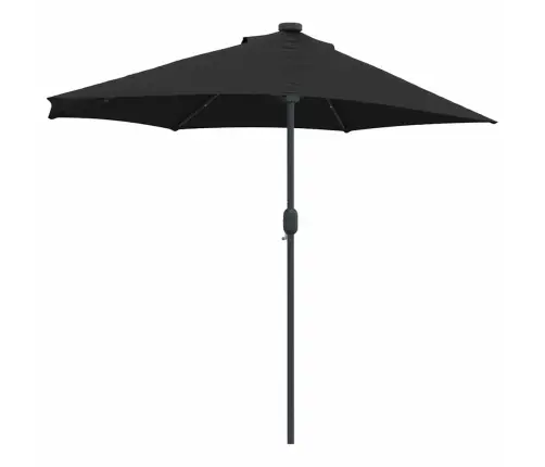 Dārza Parasols Melna 294 X 150 X 223 Cm Audums Vidaxl