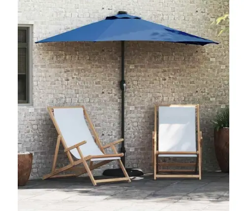 Dārza Parasols Zila 294 X 150 X 223 Cm Audums Vidaxl