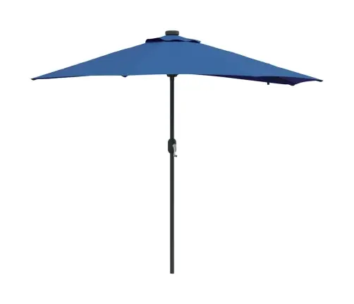 Dārza Parasols Zila 294 X 150 X 223 Cm Audums Vidaxl