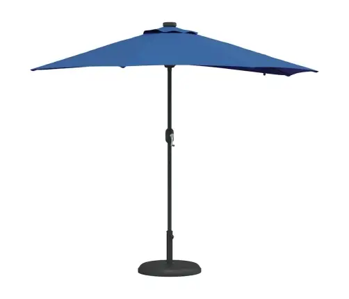 Dārza Parasols Zila 294 X 150 X 223 Cm Audums Vidaxl