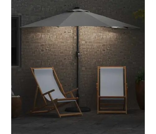 Dārza Pusparasol Smilšu Lieli Alumīnijs Vidaxl