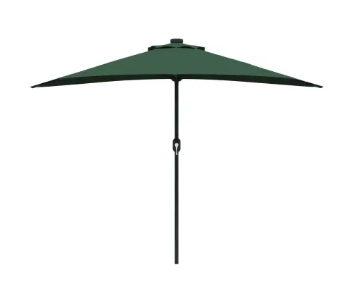 Sodo Skėtis Žalia 294 X 150 X 224 Cm Poliesteris Ir Plienas