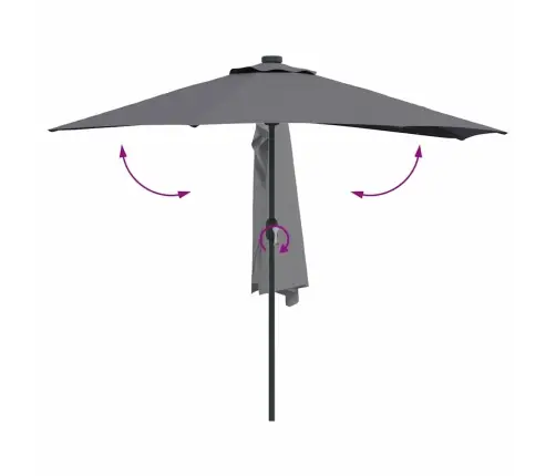 Aedapara Antratsiit 294 X 150 X 224 Cm Kangas