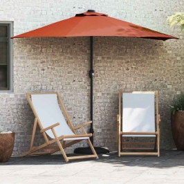 Dārza Parasols Sarkanbrūns 294 X 150 X 224 Cm Audums Vidaxl