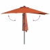 Dārza Parasols Sarkanbrūns 294 X 150 X 224 Cm Audums Vidaxl