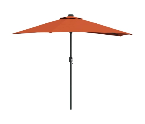 Dārza Parasols Sarkanbrūns 294 X 150 X 224 Cm Audums Vidaxl