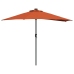 Dārza Parasols Sarkanbrūns 294 X 150 X 224 Cm Audums Vidaxl