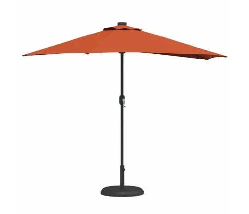 Dārza Parasols Sarkanbrūns 294 X 150 X 224 Cm Audums Vidaxl