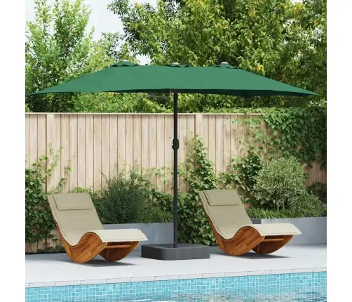 Dārza Parasols Zaļa 385 X 209 X 244 Cm Audums Vidaxl
