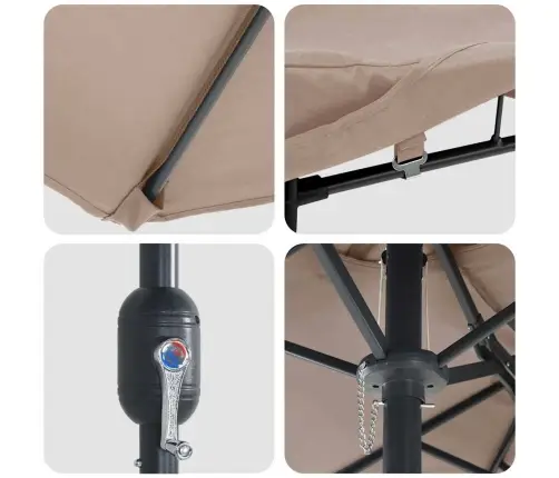 Aedapara Pruunikashall 385 X 209 X 244 Cm Kangas