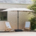 Dārza Parasols Smilšu 385 X 209 X 244 Cm Audums Vidaxl