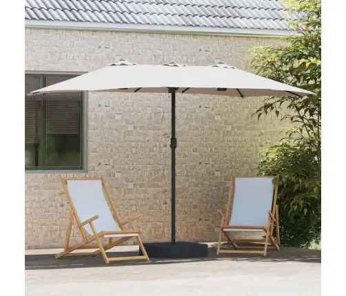 Dārza Parasols Smilšu 385 X 209 X 244 Cm Audums Vidaxl
