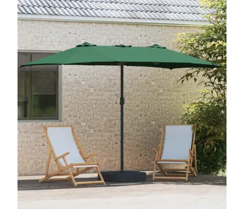 Dārza Parasols Zaļa 385 X 209 X 244 Cm Audums Vidaxl