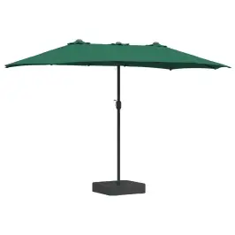 Dārza Parasols Zaļa 385 X 209 X 244 Cm Poliesters Vidaxl