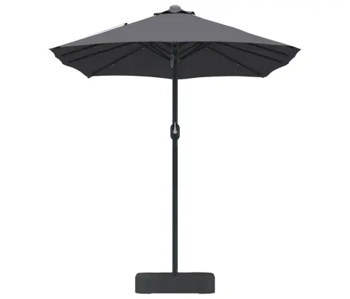 Dārza Parasols Antracīts 385 X 209 X 244 Cm Audums Vidaxl